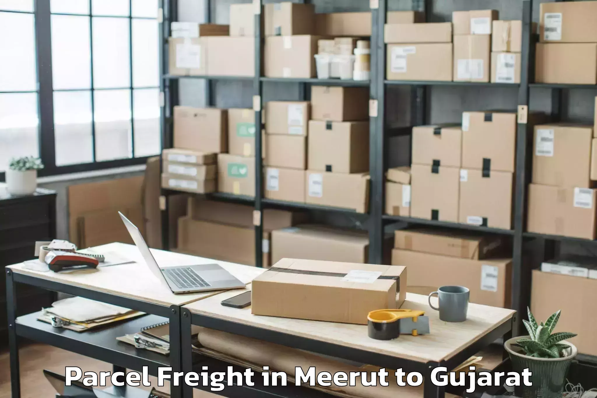 Hassle-Free Meerut to Ganpat University Mehsana Parcel Freight